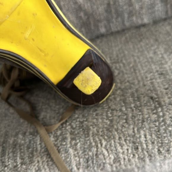 Rare suede STIL y2k high heel work boots 7.5 - Picture 12 of 16